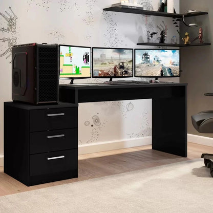 Mesa Gamer Escrivaninha 3 Gavetas DRX5000