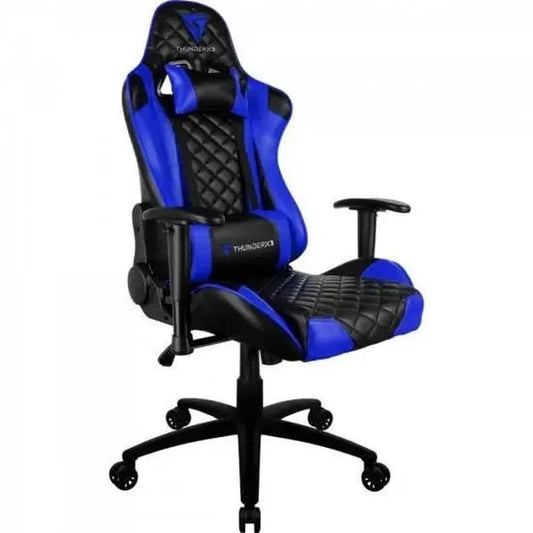 Cadeira Gamer Ergonômica Reclinável 180° com Braços 2D Preta e Azul