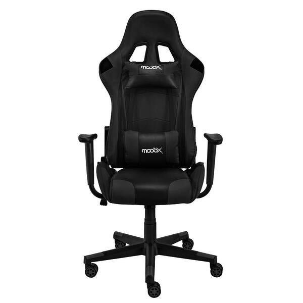 Cadeira Gamer Reclinável com Espuma Injetada e Base Metálica Preta