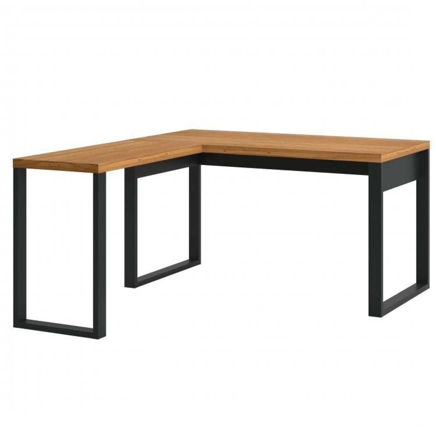 Conjunto 2 Peças Escritório Office Industrial com Mesa em L e Gaveteiro