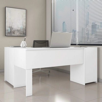 Mesa de Escritório em L 2 Gavetas 3 Portas Office NT 2005