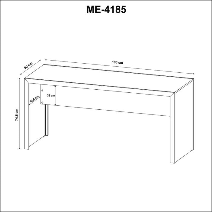 Mesa Para Escritório 2 Lugares 180cm ME4185