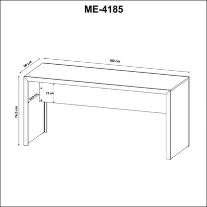 Mesa Para Escritório 2 Lugares 180cm ME4185