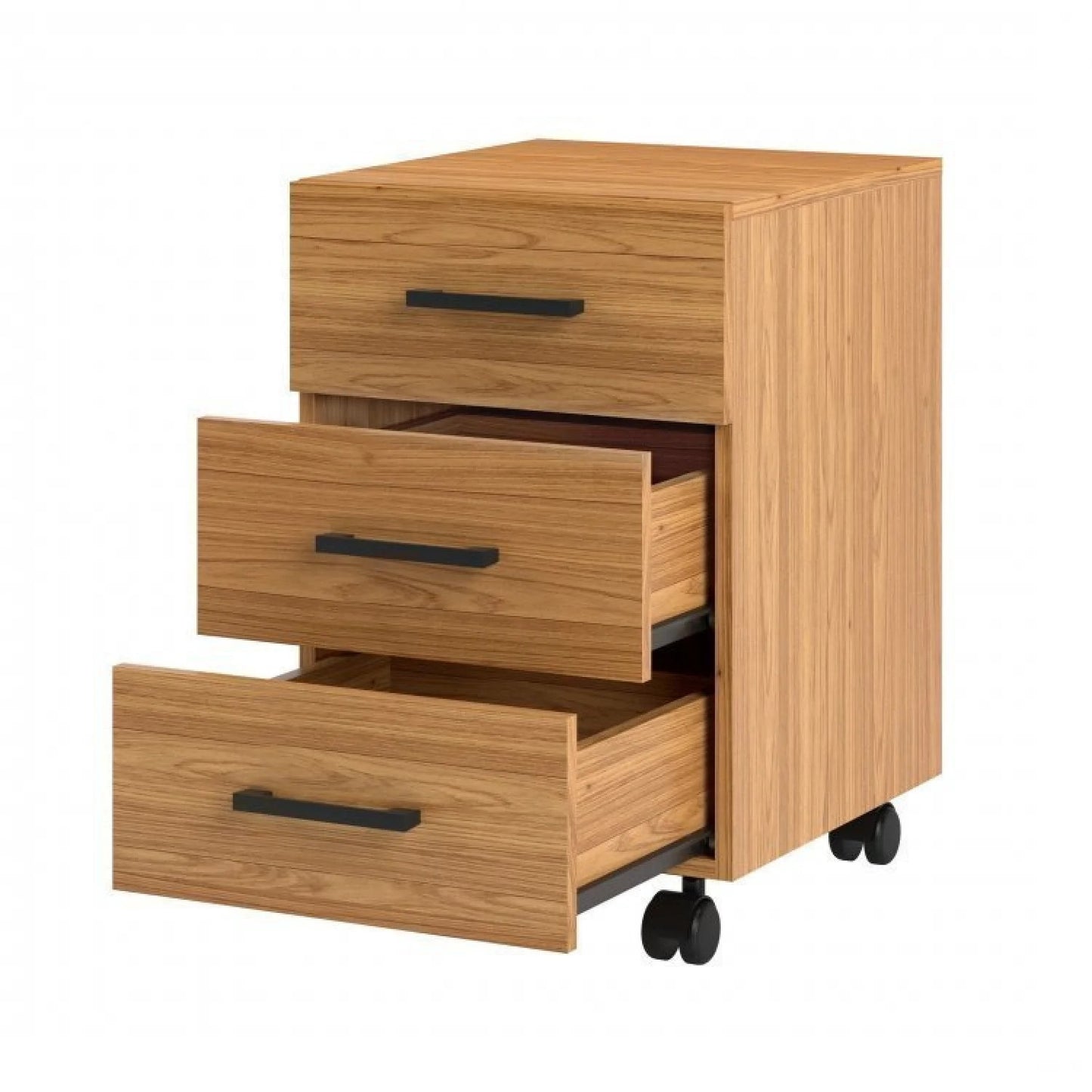 Conjunto 2 Peças Escritório Office Industrial com Mesa em L e Gaveteiro