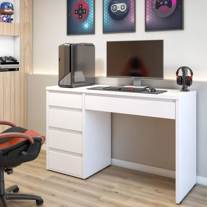 Escrivaninha 5 Gavetas 100% MDF Berlim Yescasa