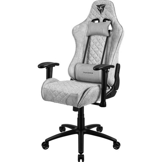 Cadeira Gamer Reclinável Tecido Cinza com Apoio de Braços 2D TGC12 Loft