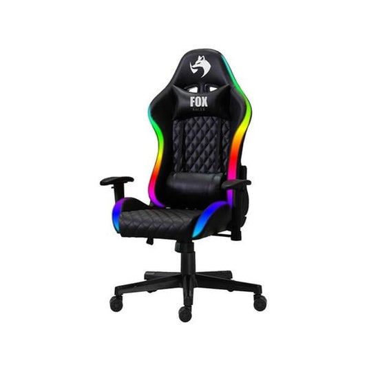 Cadeira Gamer Reclinável com LED RGB, Apoio Lombar e Braços Ajustáveis